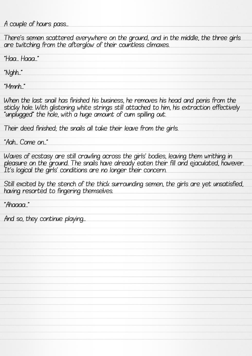 [Tiba-Santi (Misuke)] Misuke's Short Stories 23 - 3 Girls and Meat-Eating Snails (ToHeart2 Dungeon Travelers) [English] - Page 18