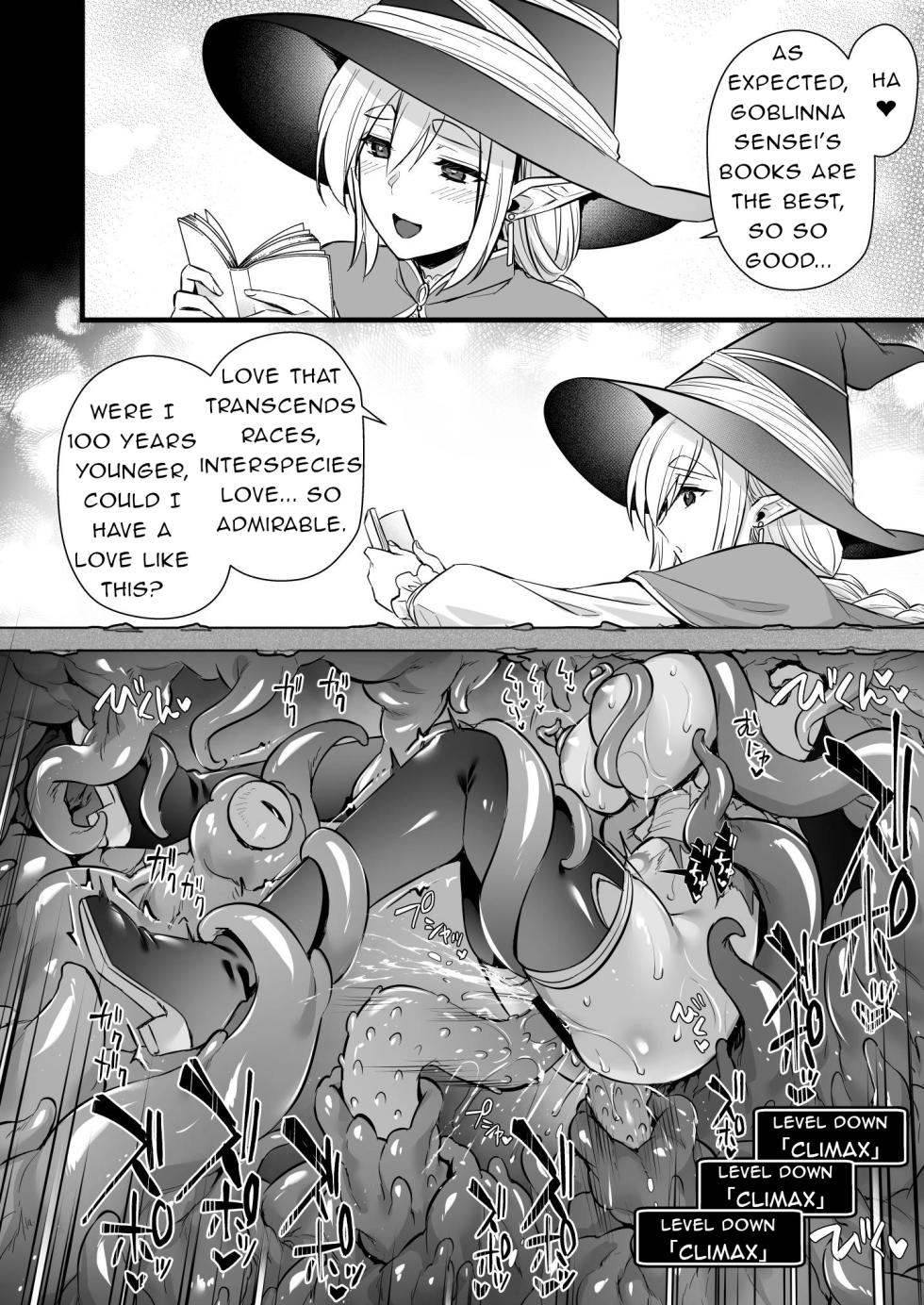 [Himeya (Abe Inori)] Lv.250 no Mahoutsukai ga Kankakushadan Otoshiana ni Ochite Level Drain de Jinsei ga Owaru made | A Level 250 Mage Falls Into a Sensory Deprivation Pit and Loses Her Humanity to Level Drain [English] - Page 19