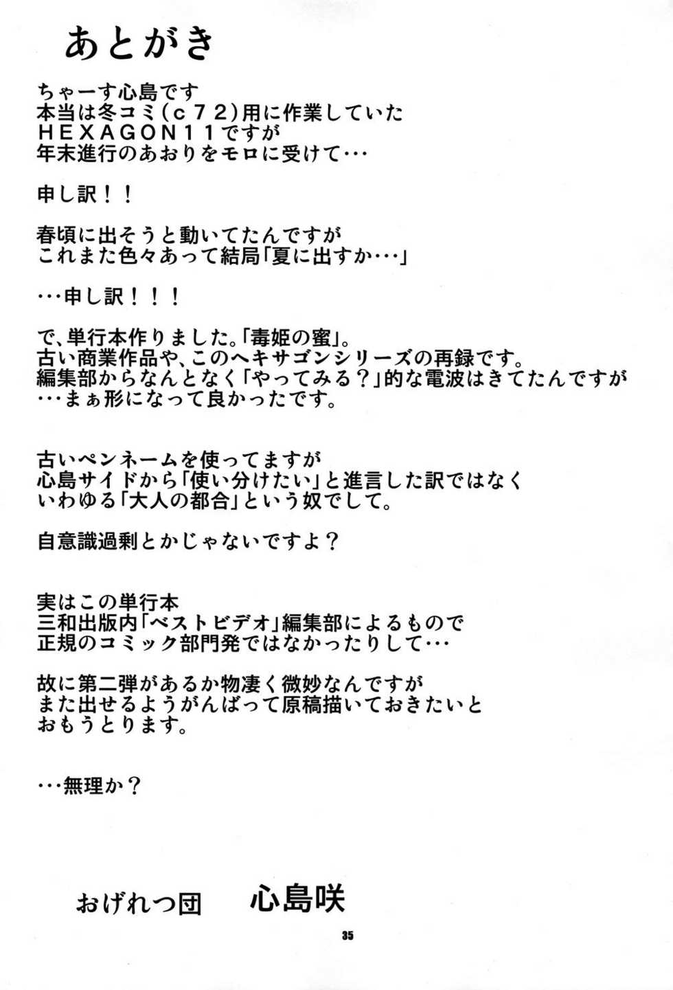 (C74) [Ogeretsu-dan (Shinjima Saki)] Hexagon 11 - Hexa Drive [English] [SaHa] - Page 36