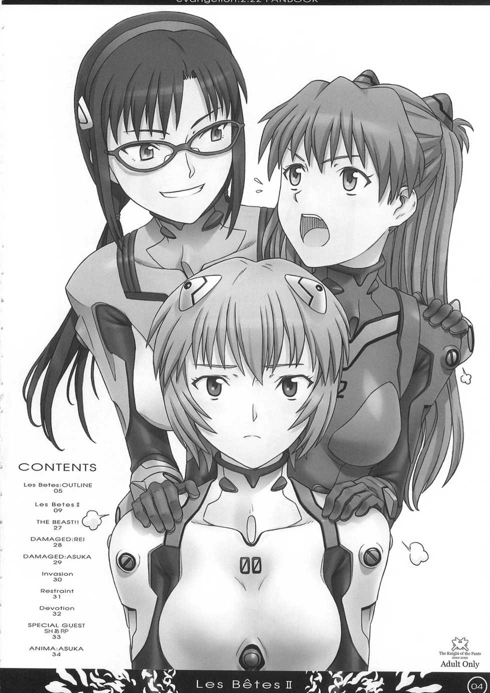 (C79) [Pantsu Kishidan (Takikawa Norihiro, Tsuji Takeshi)] Les Betes II (Neon Genesis Evangelion) - Page 4