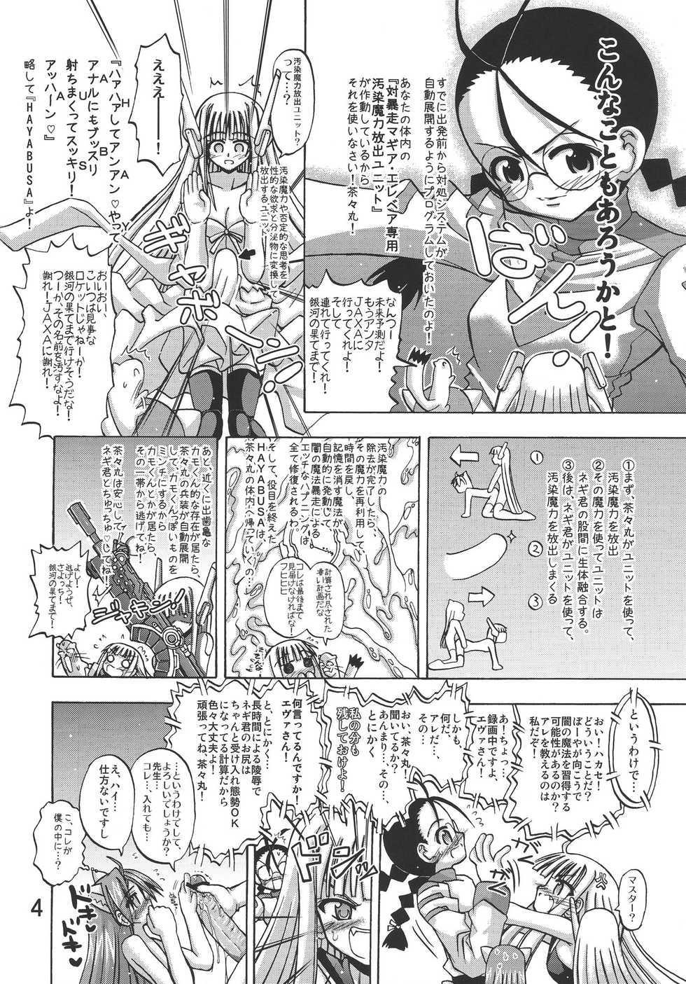 (C78) [Senbon Knock Zadankai (Inaba Fuyuki)] Kucchane! (Mahou Sensei Negima!) - Page 4