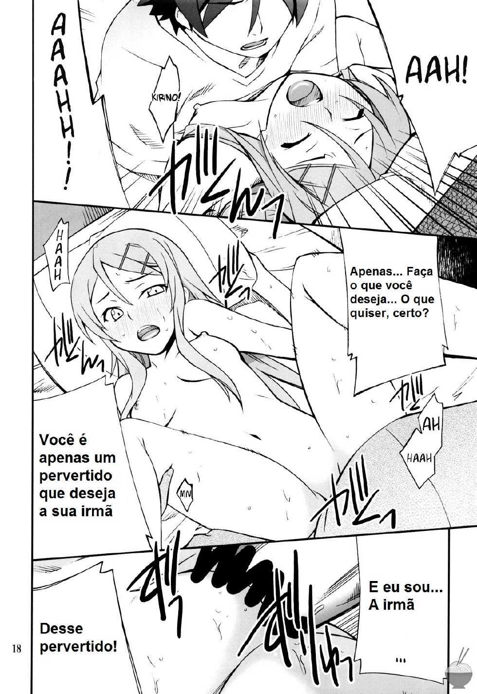 (C78) [P-FOREST (Hozumi Takashi)] Ore x Imouto Kouryaku Daisakusen!! (Ore no Imouto ga Konna ni Kawaii Wake ga Nai) [Portuguese-BR] {Kyousuke} - Page 17