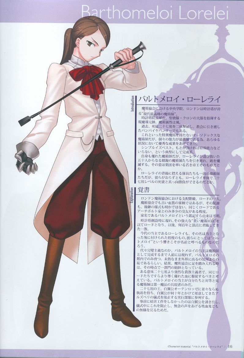 [TYPE-MOON] Character material - Page 16