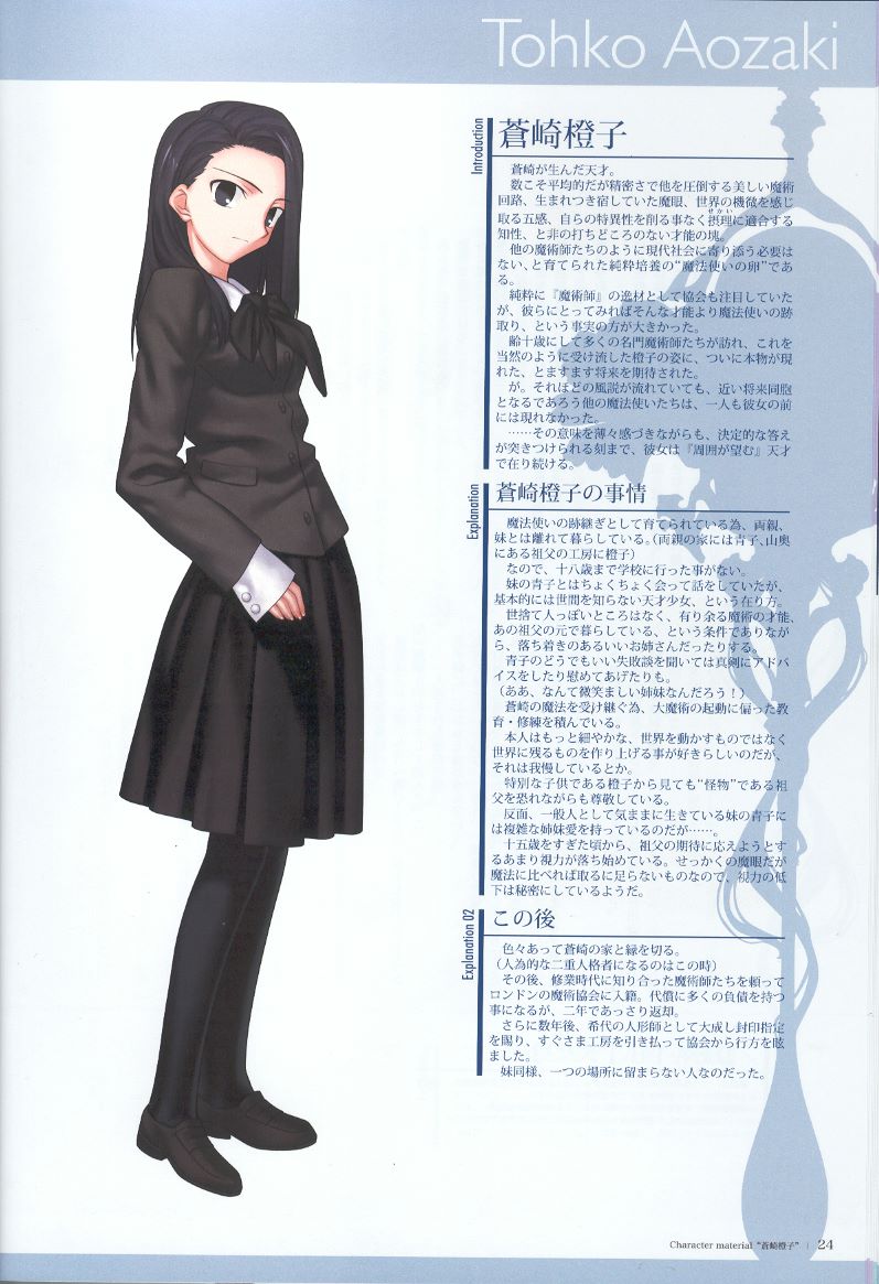 [TYPE-MOON] Character material - Page 24