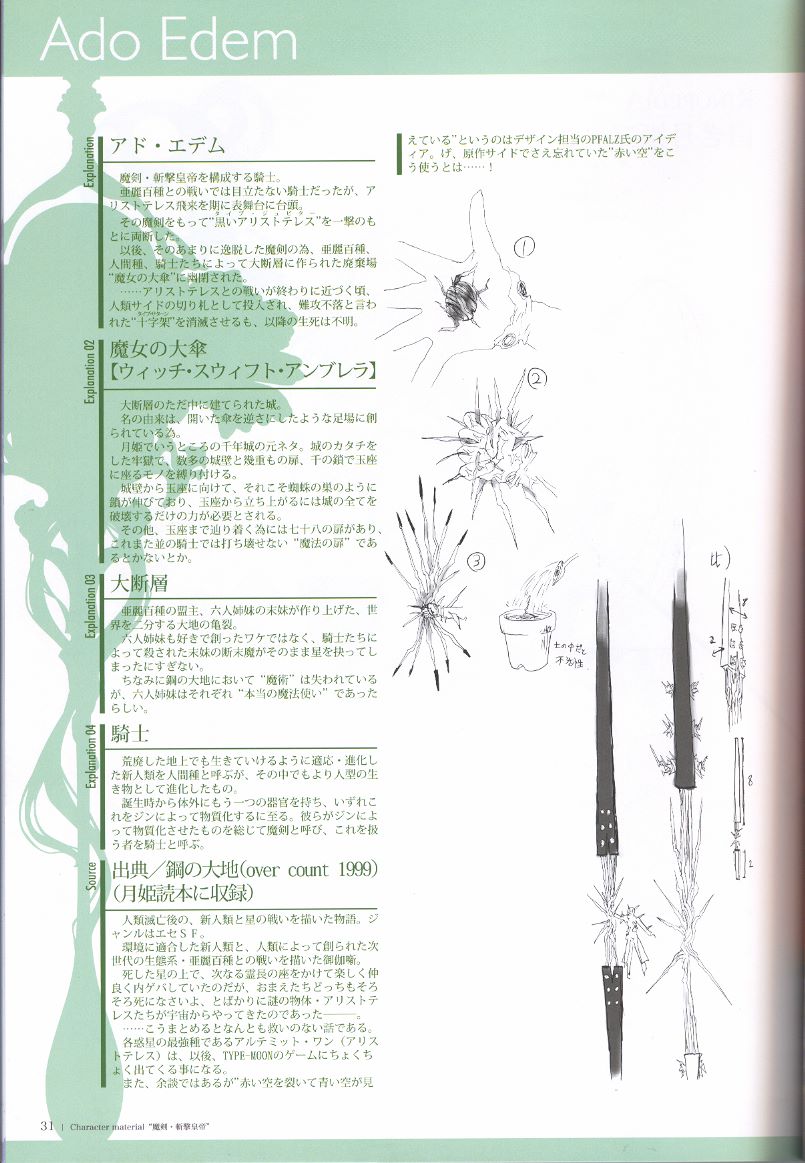 [TYPE-MOON] Character material - Page 31