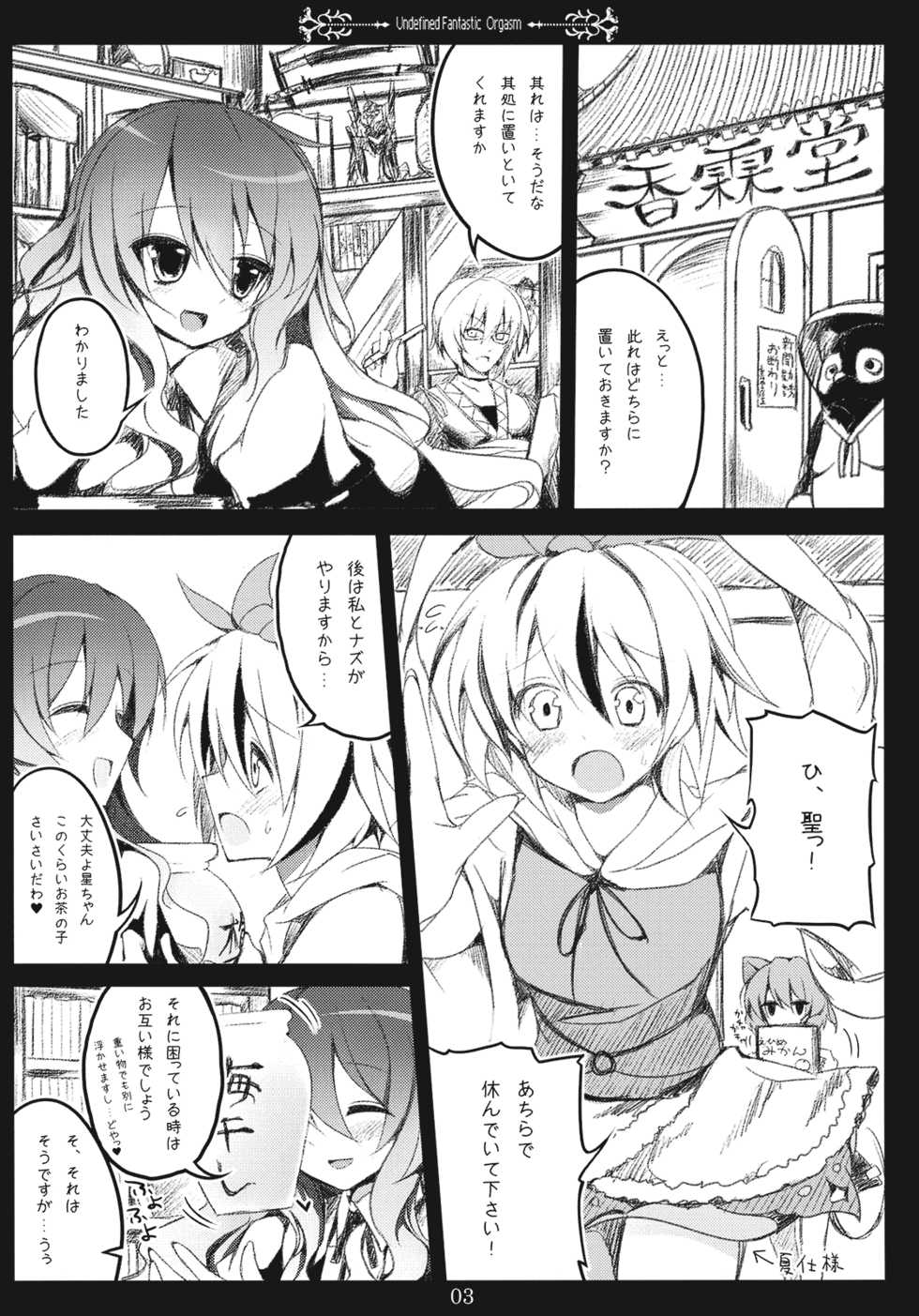 (SC48) [39xream (Suzume Miku)] Undefined Fantastic Orgasm (Touhou Project) - Page 3