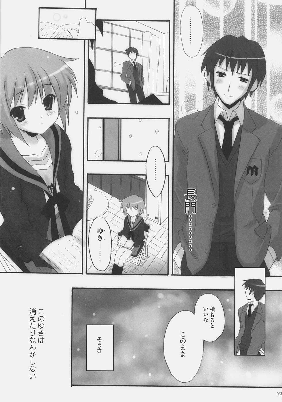 (C73) [INFINITY DRIVE (Kyougoku Shin)] shuffle the kismet (The Melancholy of Haruhi Suzumiya) - Page 22