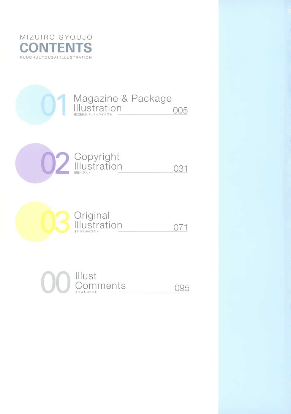 [Mizuiro Shoujo] Kuuchuu Yousai Illustrations - Page 3