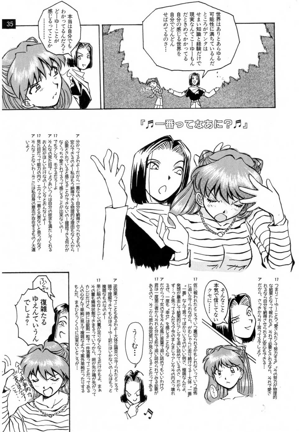 (C72) [Oiwaidou (Iwasaki Tatsuya)] Zenseiki no Evangelicosan (Kouhen) (Neon Genesis Evangelion) - Page 37