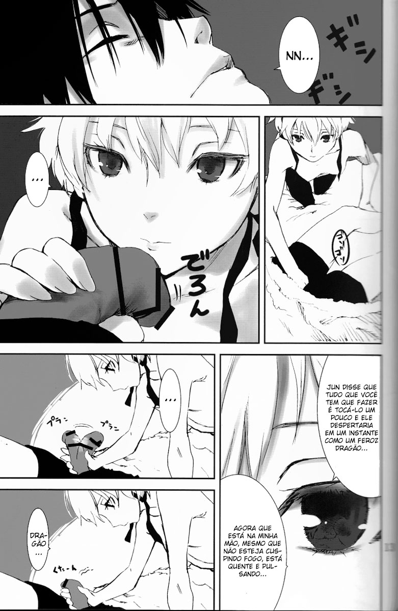 (C77) [Ajisaidenden (Kawakami Rokkaku, Takanashi Rei)] NOCTURNE -FOR TWO LOVERS- (Darker than Black: The Black Contractor) [Portuguese-BR] [Chrono Kimera] - Page 13