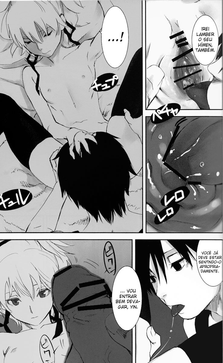 (C77) [Ajisaidenden (Kawakami Rokkaku, Takanashi Rei)] NOCTURNE -FOR TWO LOVERS- (Darker than Black: The Black Contractor) [Portuguese-BR] [Chrono Kimera] - Page 23