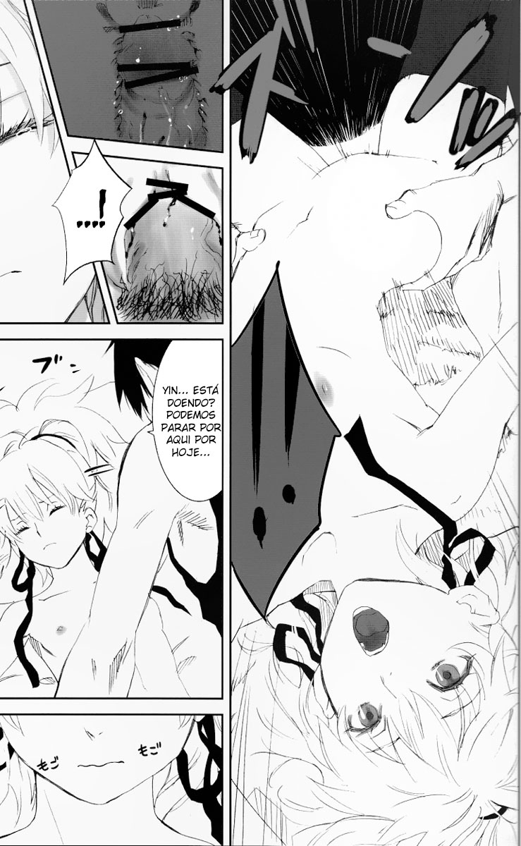 (C77) [Ajisaidenden (Kawakami Rokkaku, Takanashi Rei)] NOCTURNE -FOR TWO LOVERS- (Darker than Black: The Black Contractor) [Portuguese-BR] [Chrono Kimera] - Page 25