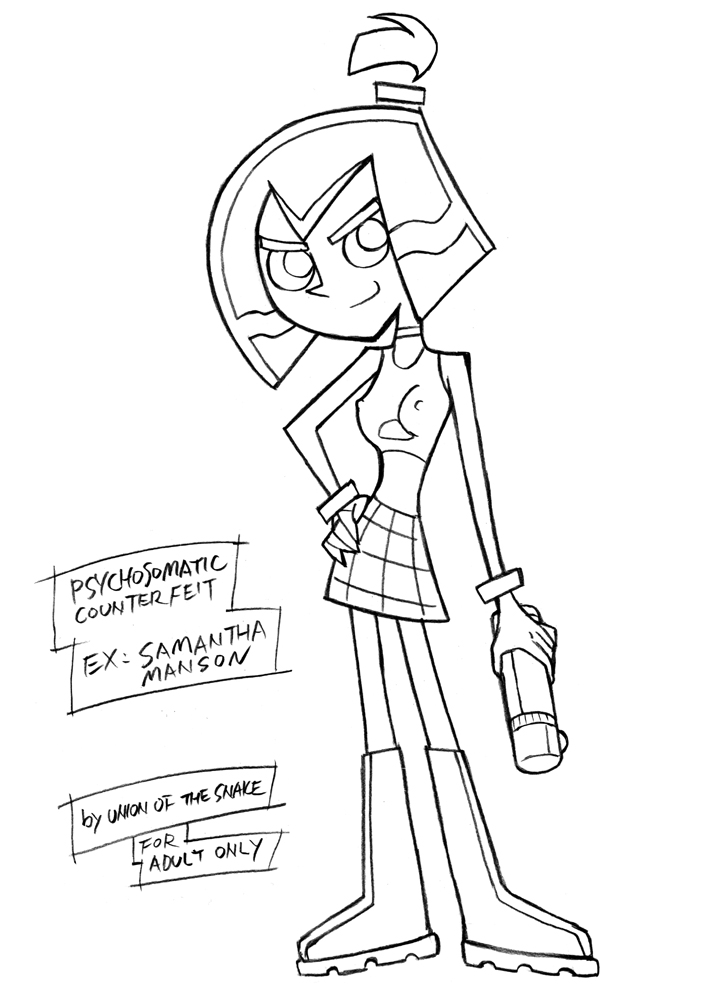 [UNION OF THE SNAKE (Shinda Mane)] Psychosomatic Counterfeit Ex: Samantha Manson (Danny Phantom) - Page 1