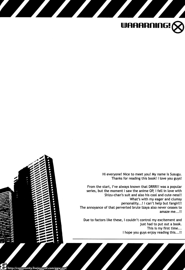 [Araragumi (Susugu)] WAAARNING! (Durarara!!) [English] [ggscans] - Page 3