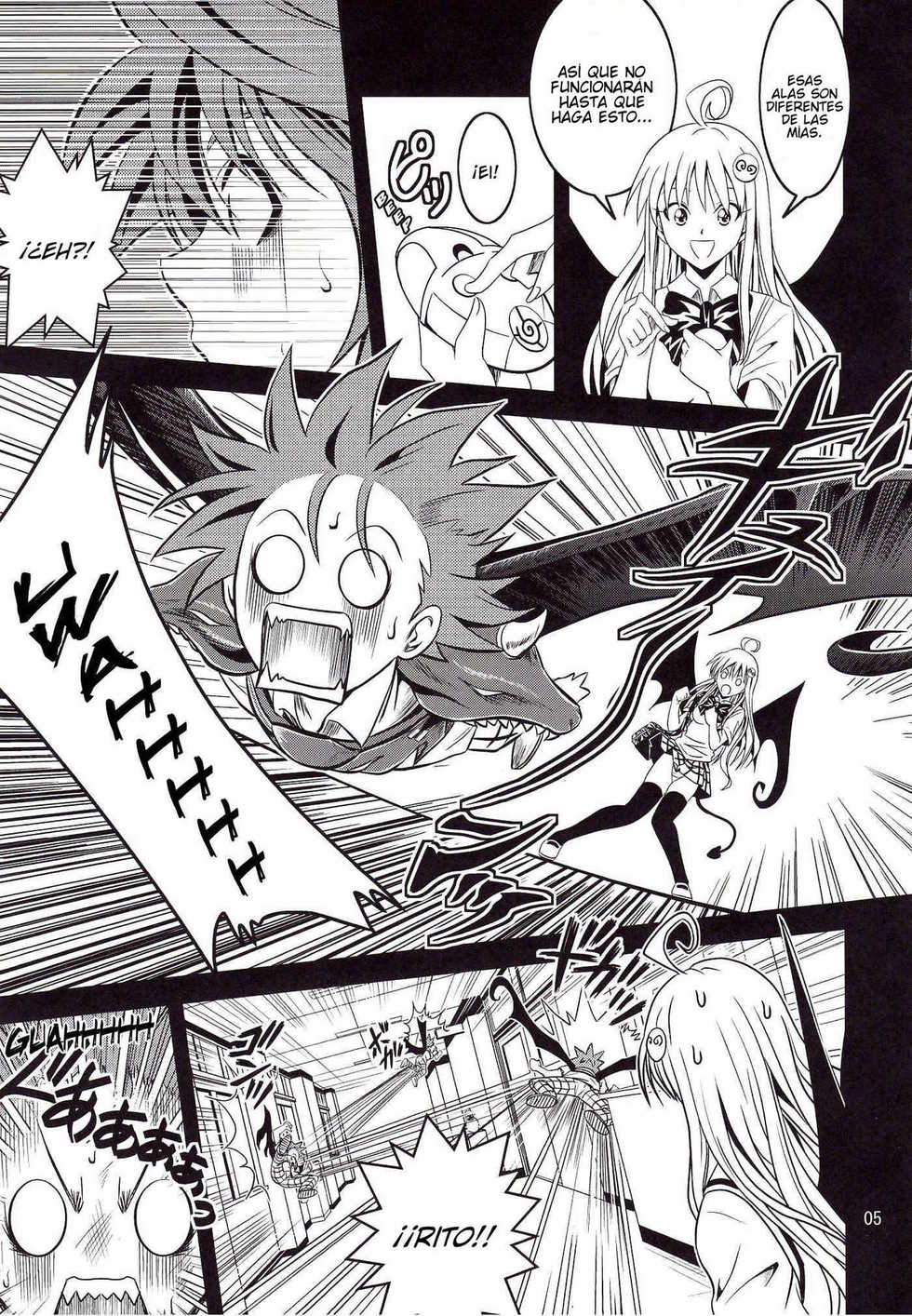 [Gangontou (Fukori)] Anoko-tachi ga Taihen na Koto ni Nattemasu (To LOVE-Ru) [Spanish] [Javiert239] - Page 5