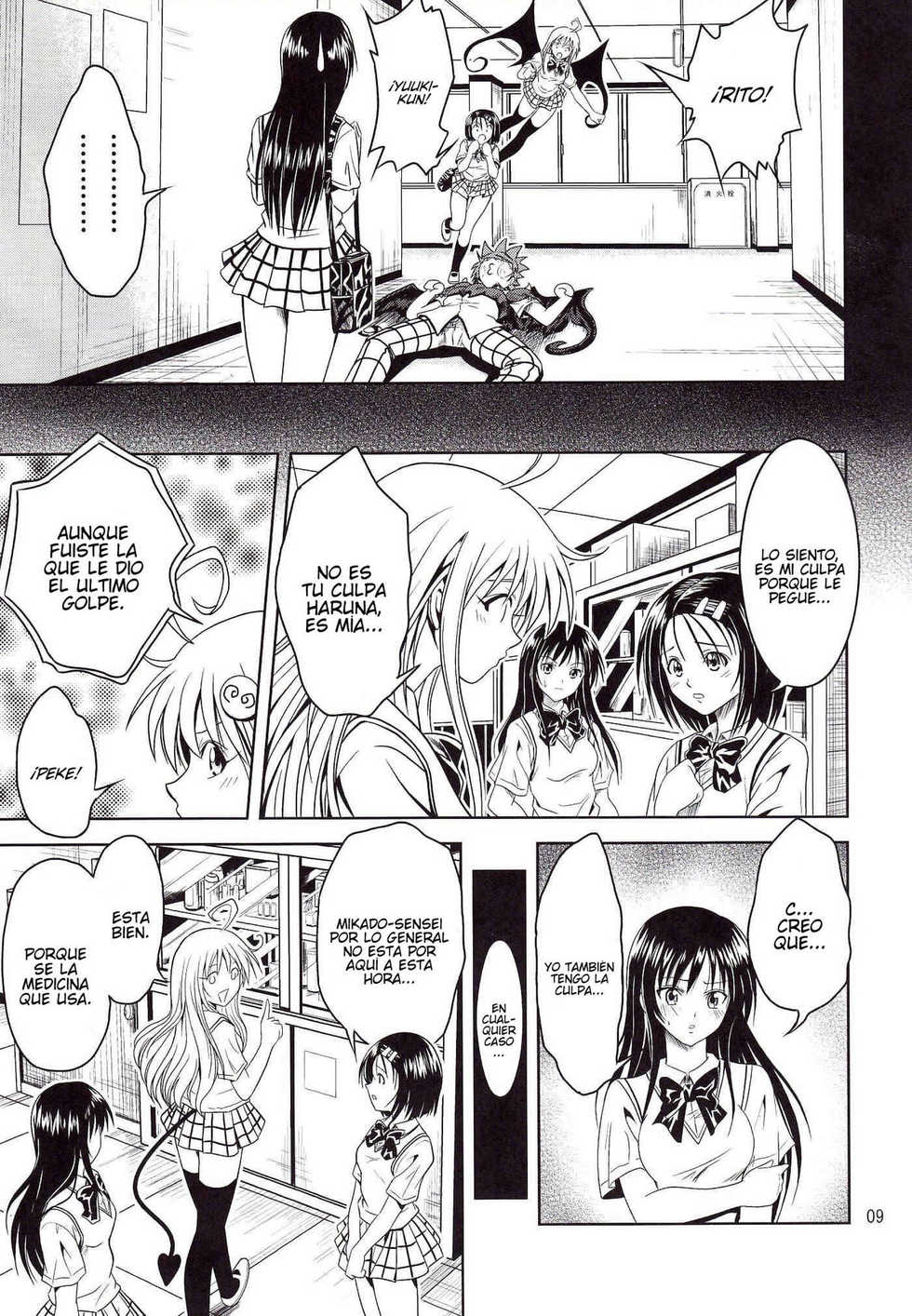 [Gangontou (Fukori)] Anoko-tachi ga Taihen na Koto ni Nattemasu (To LOVE-Ru) [Spanish] [Javiert239] - Page 9