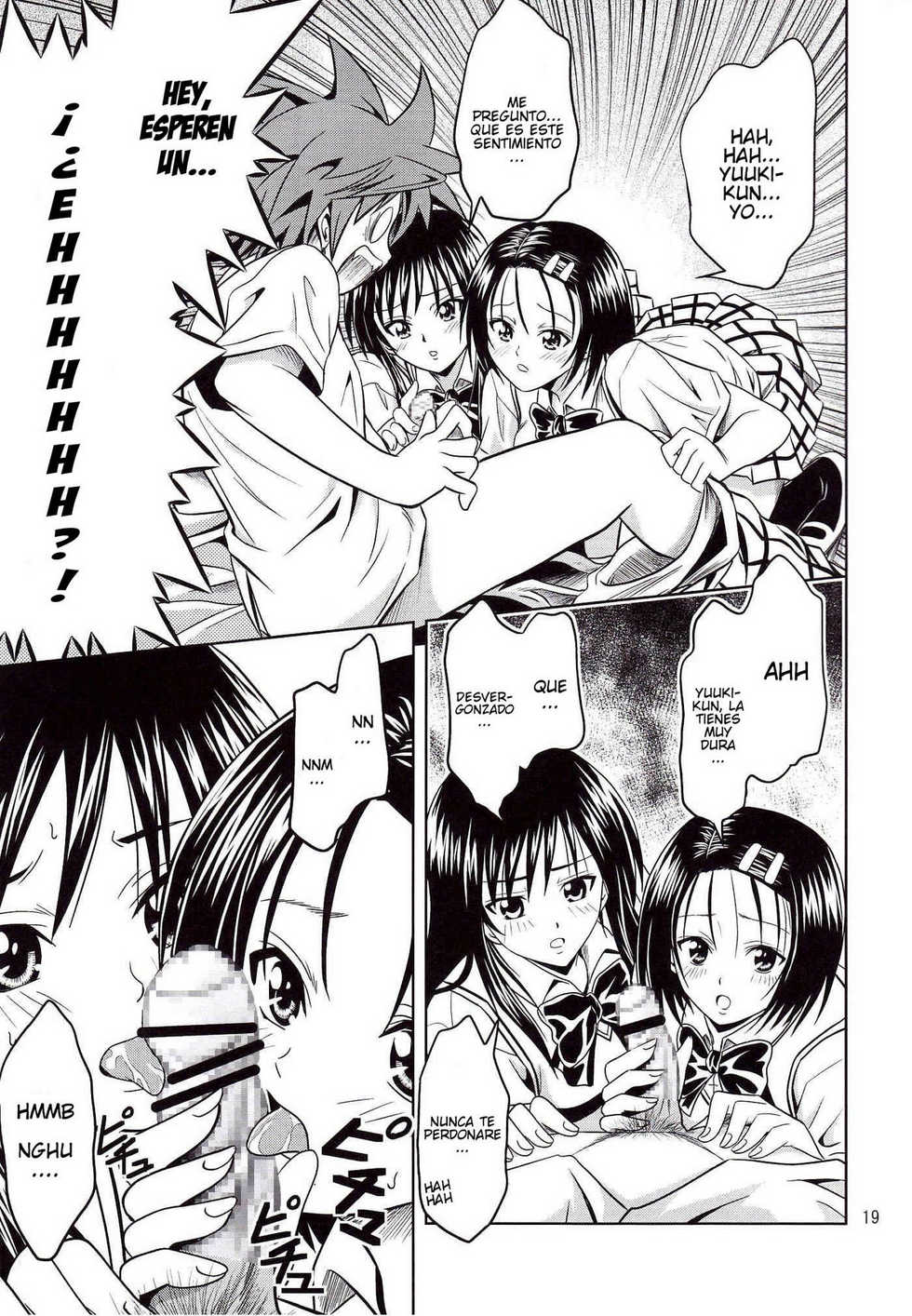 [Gangontou (Fukori)] Anoko-tachi ga Taihen na Koto ni Nattemasu (To LOVE-Ru) [Spanish] [Javiert239] - Page 19