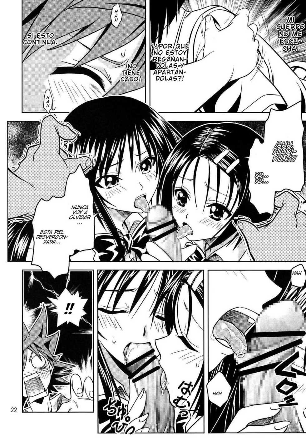 [Gangontou (Fukori)] Anoko-tachi ga Taihen na Koto ni Nattemasu (To LOVE-Ru) [Spanish] [Javiert239] - Page 22