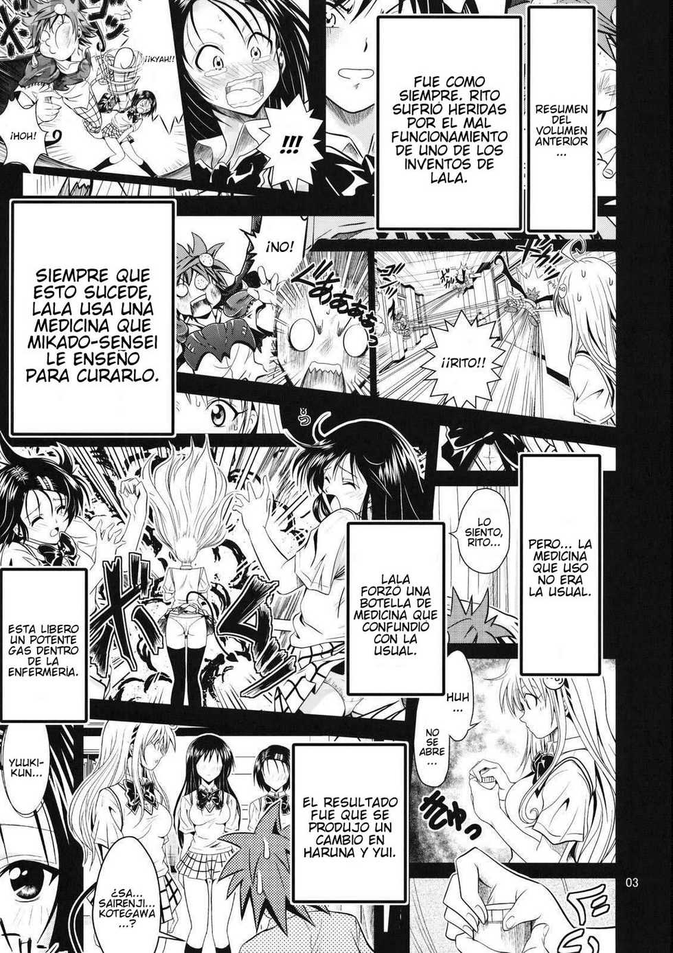 [Gangontou (Fukori)] Anoko-tachi ga Taihen na Koto ni Nattemasu 2 (To LOVE-Ru) [Spanish] [Javiert239] - Page 2