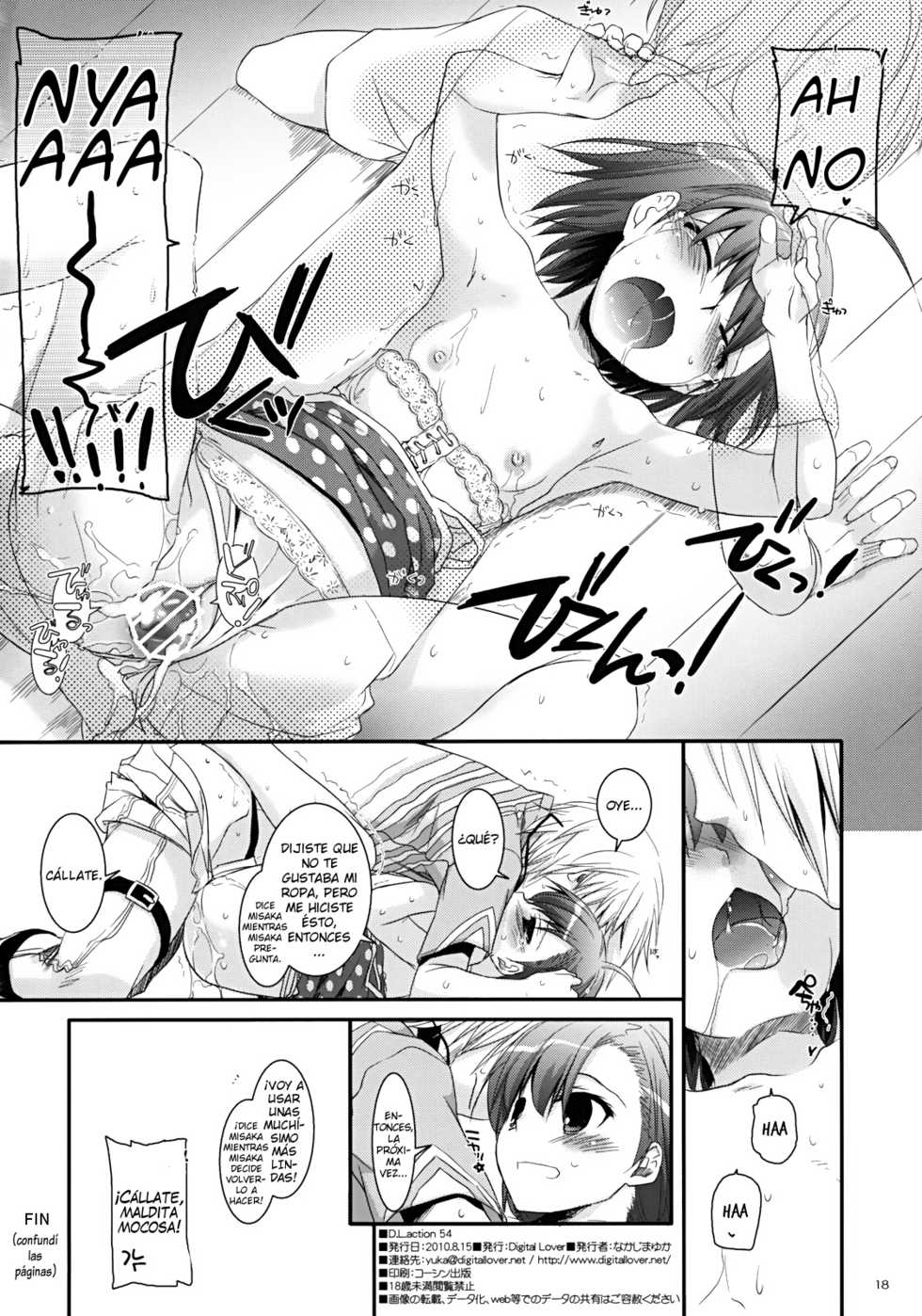 (C78) [Digital Lover (Nakajima Yuka)] D.L. action 54 (Toaru Majutsu no Index) [Spanish] - Page 17