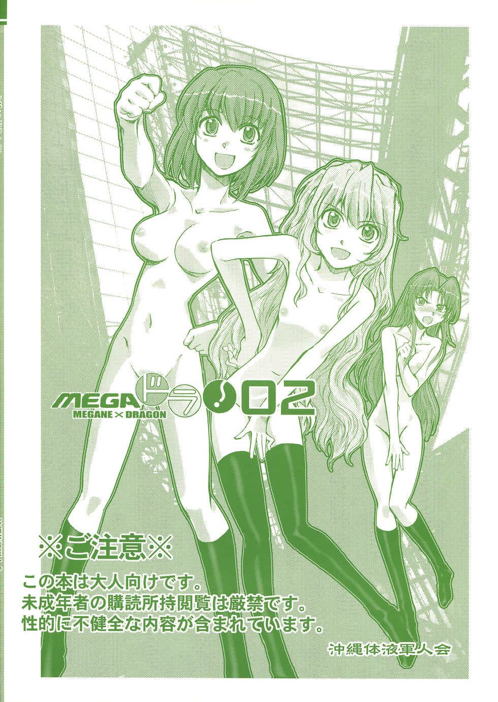 (C77) [Okinawa Taieki Gunjinkai (Yasunaga Kouichirou)] Mega &times; Dora! 02 (Toradora!) - Page 2