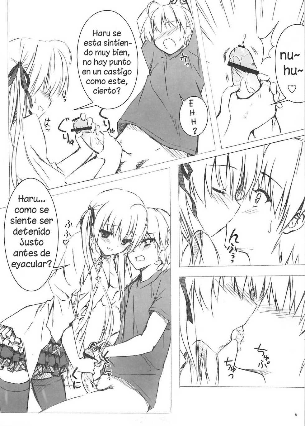 (C78) [Shadow Sorceress Communication Protocol (Hiten Onee-ryuu)] Sora no Omocha (Yosuga no Sora) [Spanish] {Otashi-kun} - Page 7