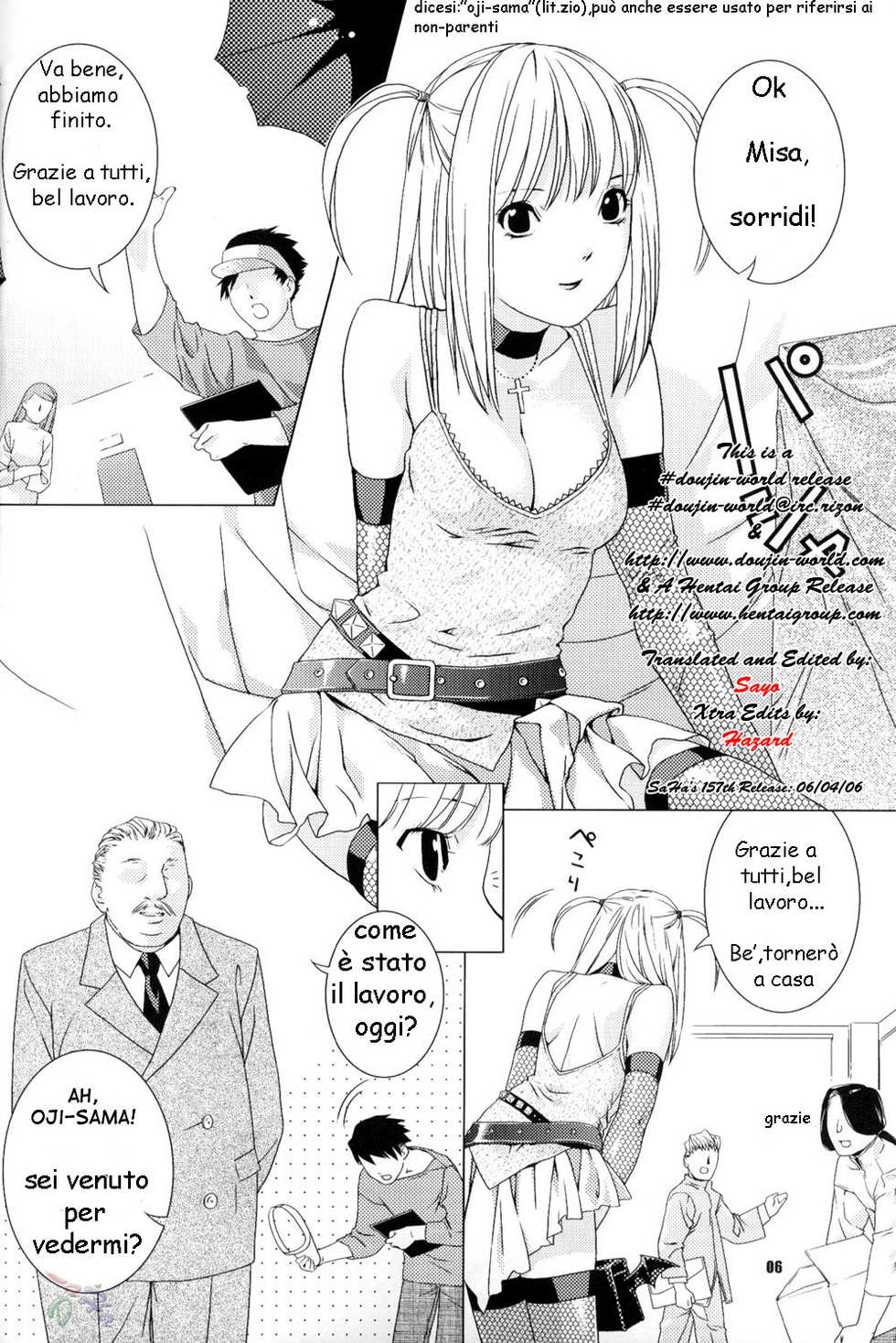 (ComiComi 7) [Nekomataya (Nekomata Naomi)] Misa Note (Death Note) [Italian] - Page 5