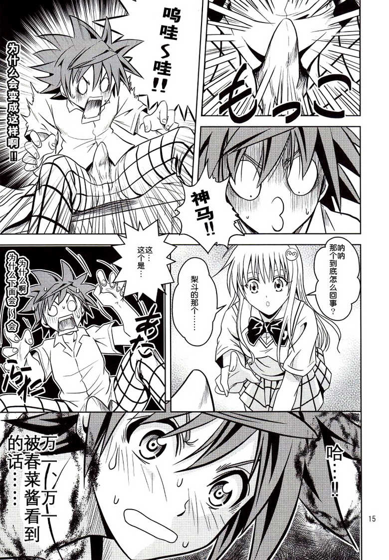 [Gangontou (Fukori)] Anoko-tachi ga Taihen na Koto ni Nattemasu (To LOVE-Ru) [Chinese] [SENSE汉化小队] - Page 15