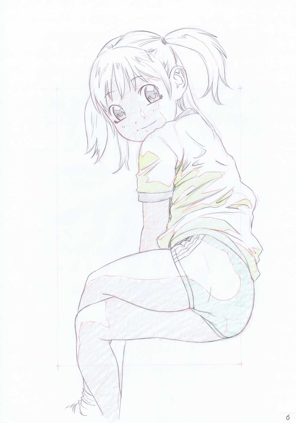 (C72) [Momonga Club (Hayashibara Hikari)] Rakugaki-s 9 ~Original Shoujo Enpitsu Genga shuu~ - Page 9