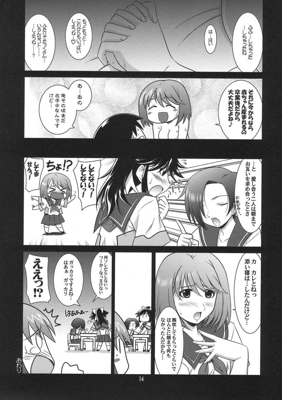 (C78) [UA Daisakusen (Harada Shoutarou)] Ruridou Gahou CODE：42 (Love Plus) - Page 14