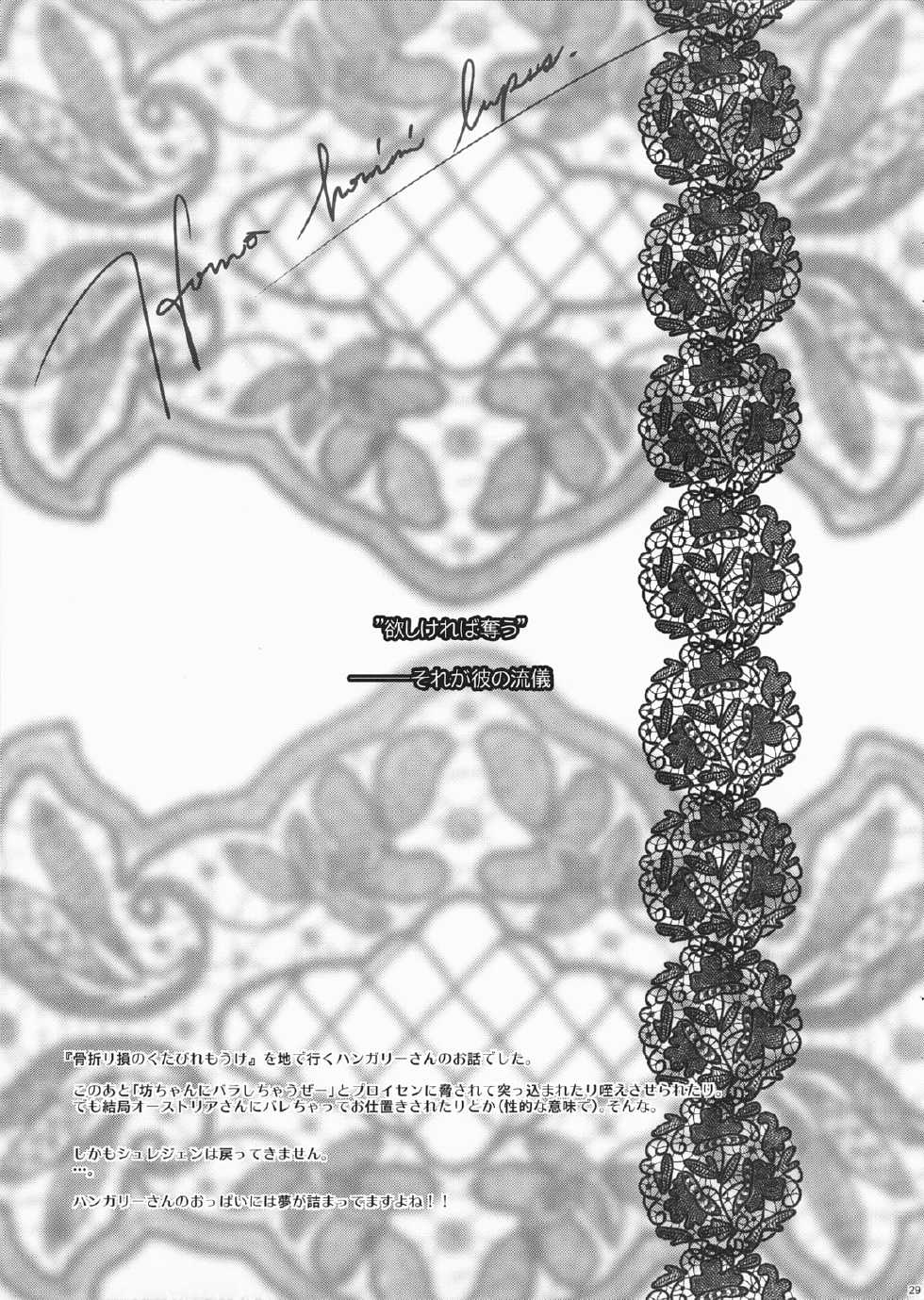 (SUPER18) [VM500 (Kome)] Kanojo-tachi no Ryuugi (Axis Powers Hetalia) - Page 29