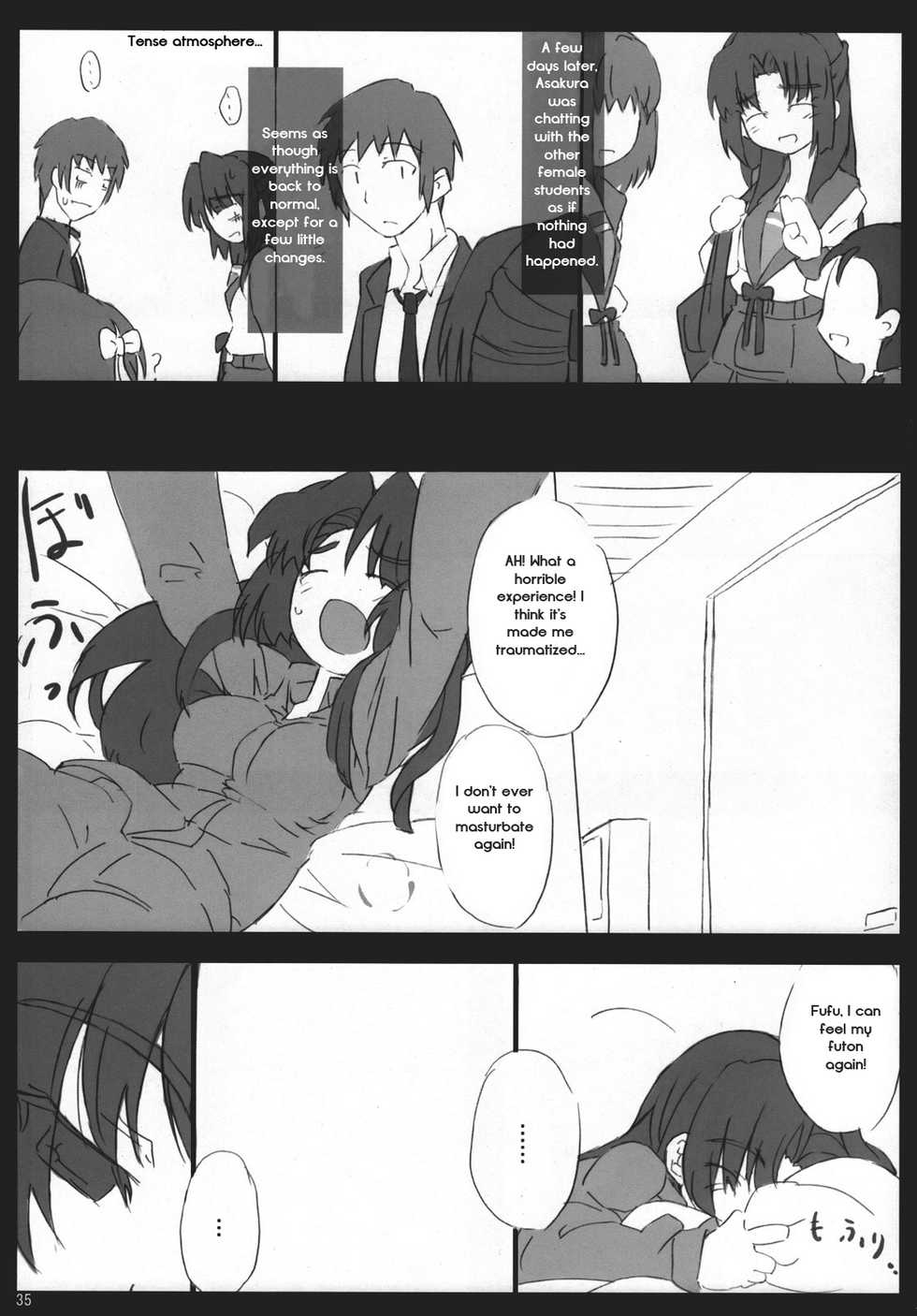 (CosCafe19) [Great Acta (Tokyo)] Omo ni Asakura-san na Hon 3 (Suzumiya Haruhi no Yuuutsu) [English] [Forth_Lancer] - Page 34