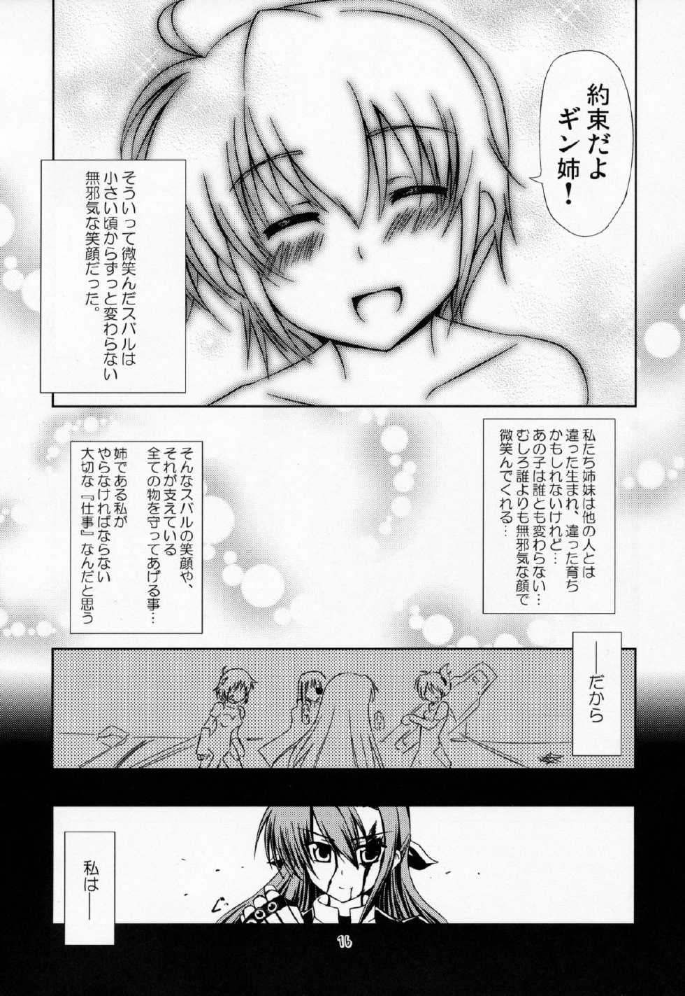 (C72) [Zanryuu Shinen (Nagami Yuu)] SisterS (Mahou Shoujo Lyrical Nanoha) - Page 15