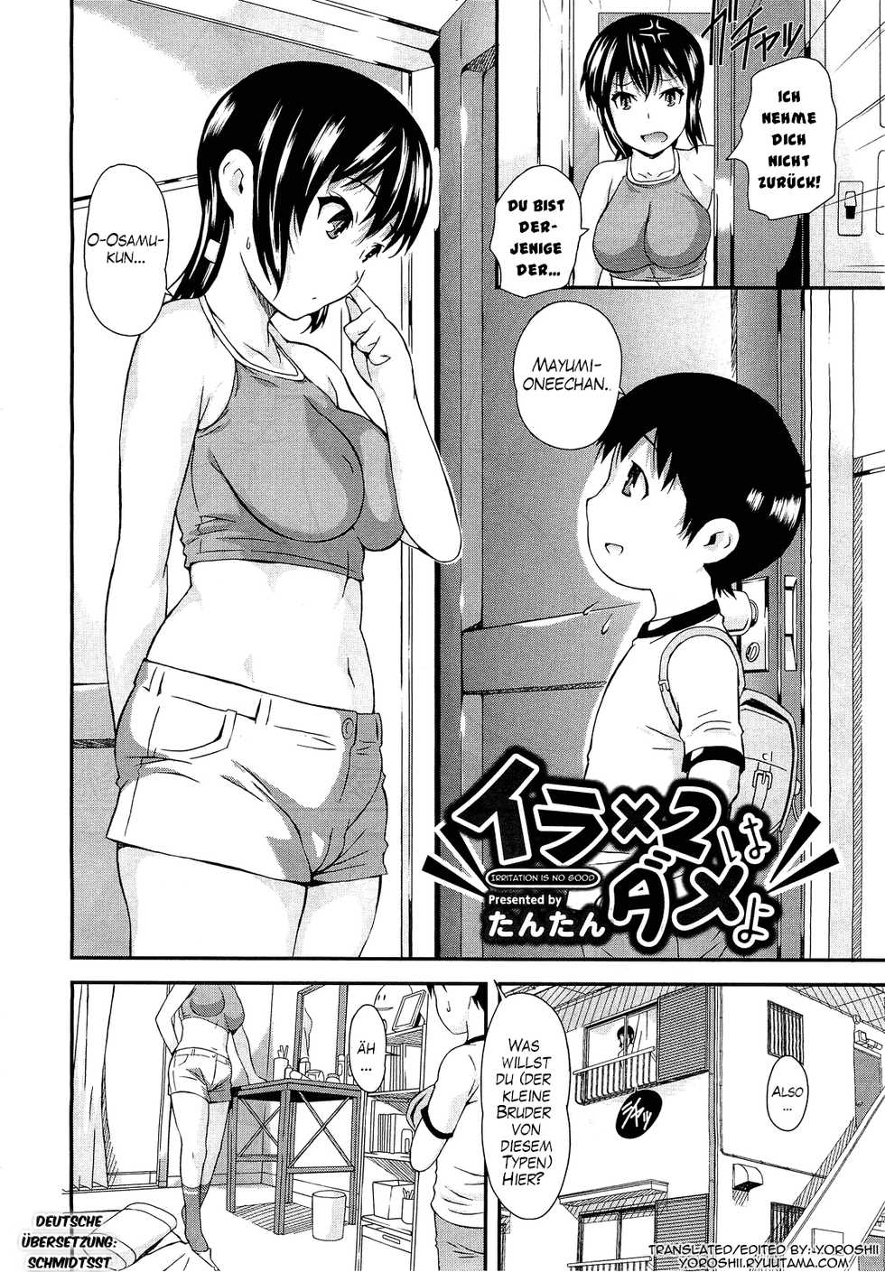 [Tantan] Iraira wa Dame yo | Irritation is No Good (Comic Megastore 2010-12) [German] [SchmidtSST] - Page 2