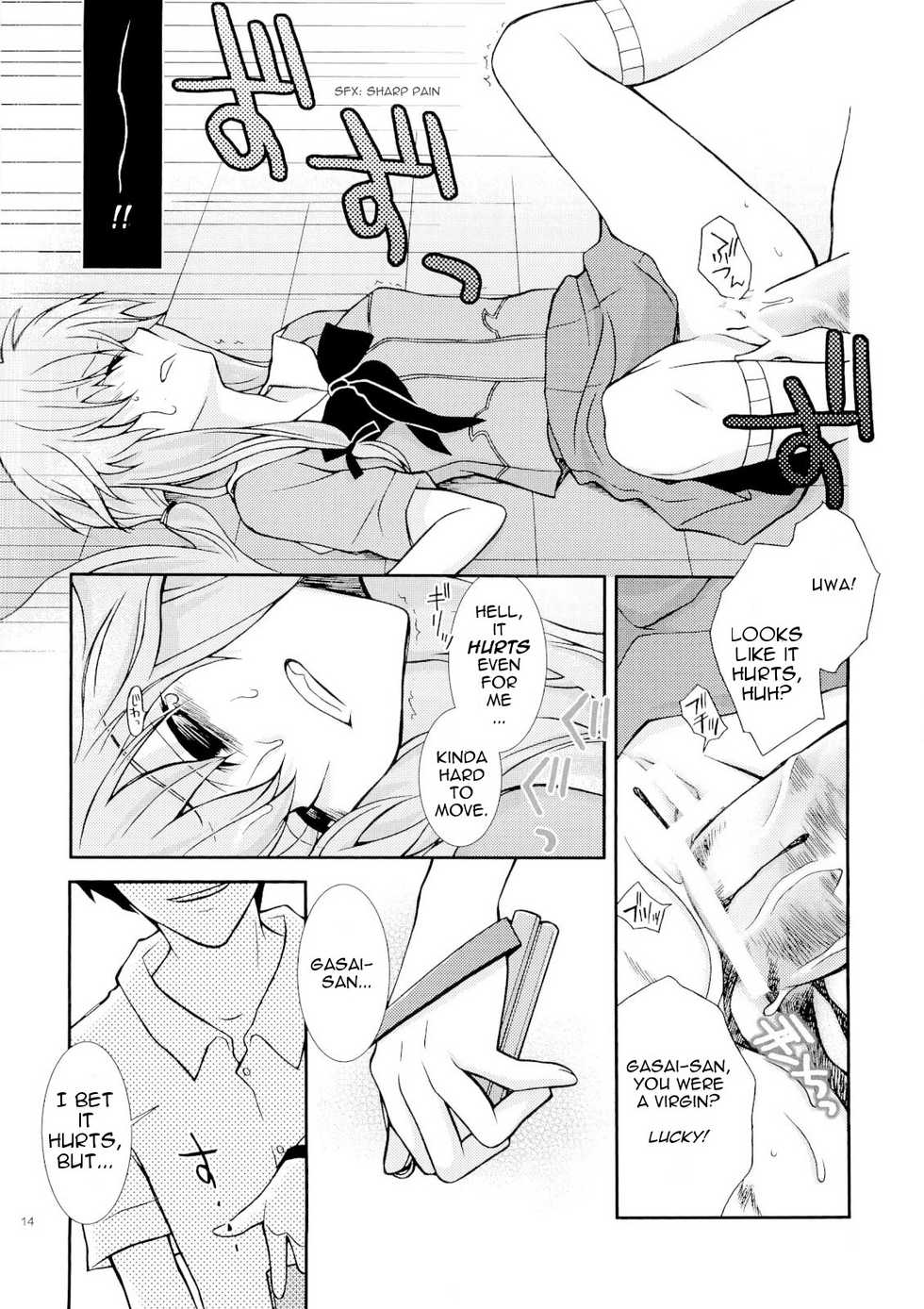 (ComiComi11) [YLANG-YLANG (Ichie Ryouko)] Barairo no Jinsei (Mirai Nikki) [English] =Pineapple's r' Us= - Page 13