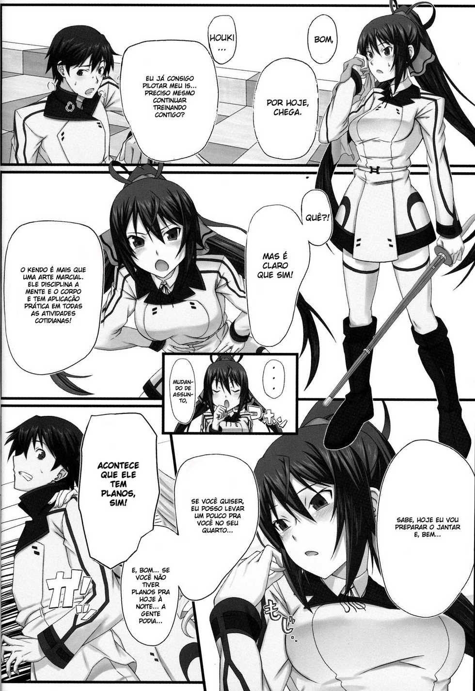 (COMIC1☆5) [Wonderful Life (Emanon)] Shinonono! (Infinite Stratos) [Portuguese-BR] [hentaihome.com.br] - Page 3
