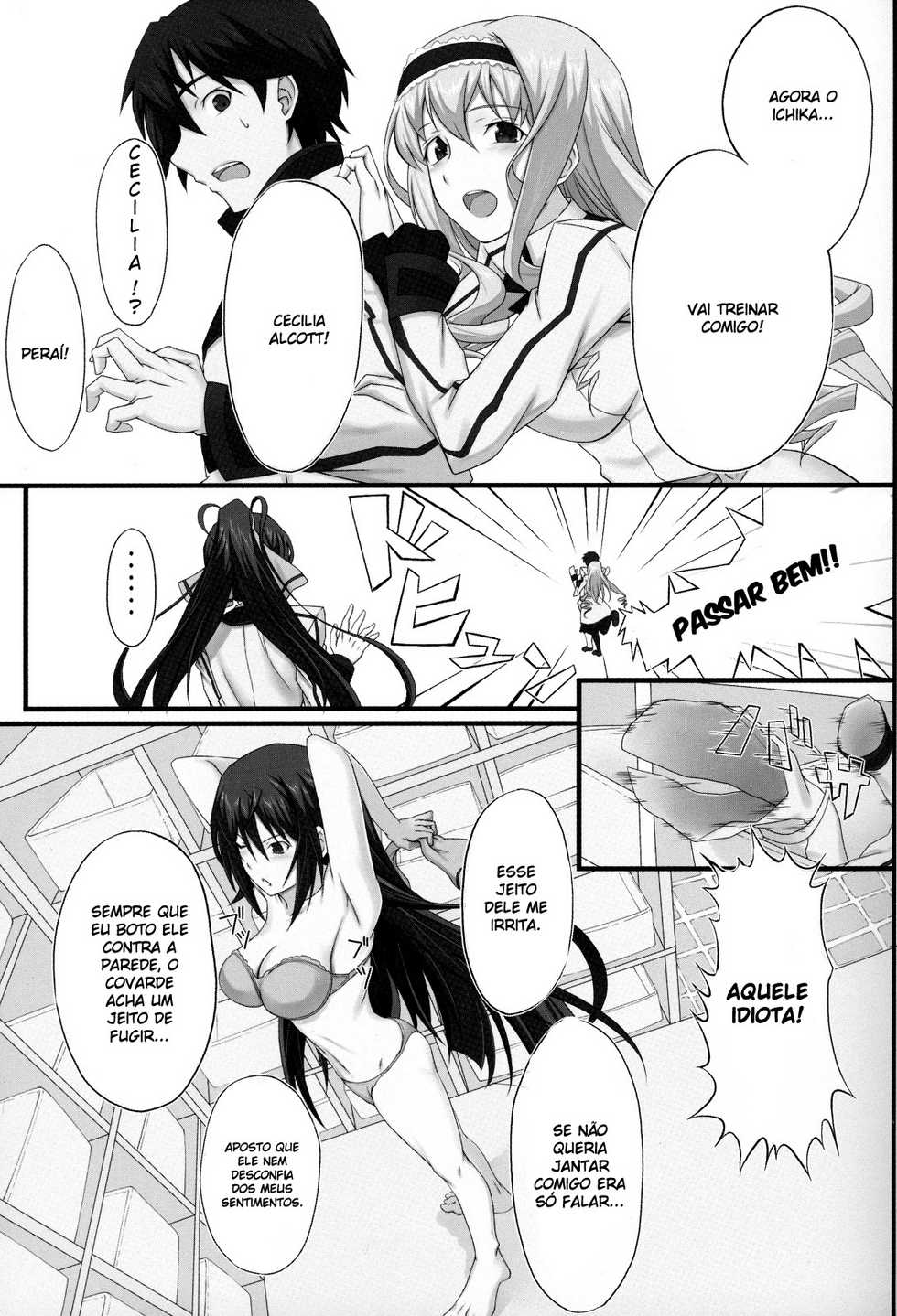 (COMIC1☆5) [Wonderful Life (Emanon)] Shinonono! (Infinite Stratos) [Portuguese-BR] [hentaihome.com.br] - Page 4
