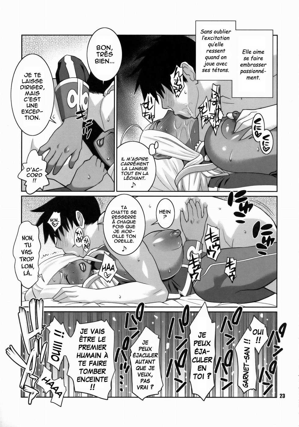 (C75) [TETRODOTOXIN (Nise Kurosaki)] Machina & Garnet to Toshikoshi SEX Zanmai (Dragonaut) [French] [O-S] - Page 22