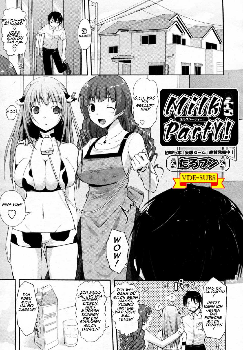 [Taropun] Milk Party! (COMIC Aun 2010-06) [German] [VDE-Subs] [Decensored] - Page 1