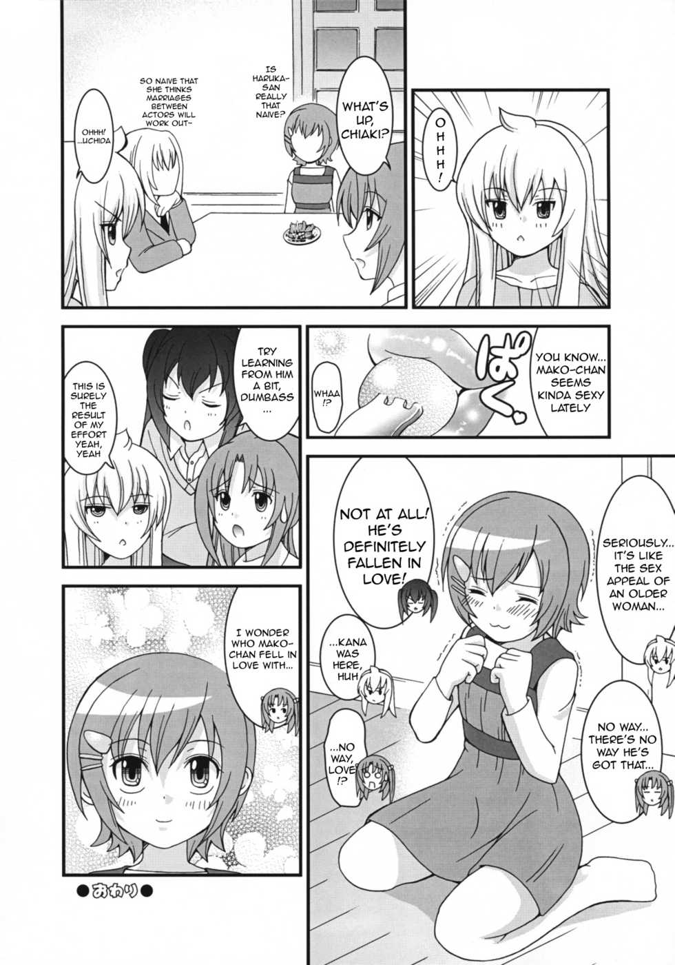 (Shotaket 14) [Chou Chemical Gakuen Z (Shiawase Ninaru, Yoshikazu Yosage)] Mako-chan no Ice Cream | Mako-chan's Ice Cream: Confession (Minami-ke) [English] =LWB= - Page 22