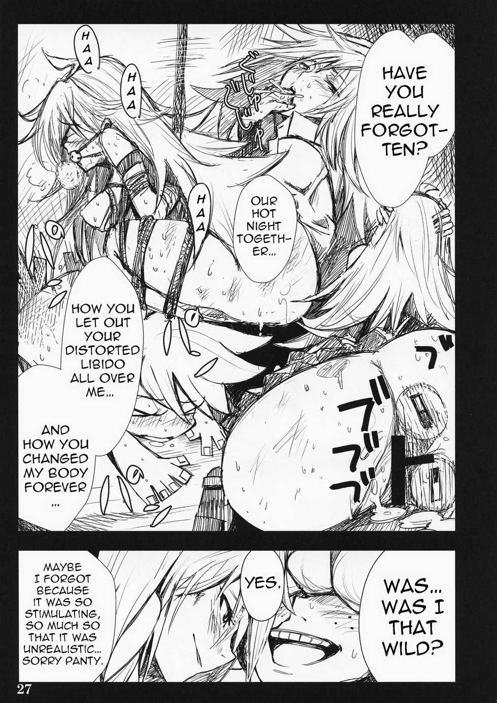(C79) [Shimoyakedou (Ouma Tokiichi)] SISTER'S HEAVEN (Panty & Stocking with Garterbelt) [English] (Trinity Translations) - Page 27