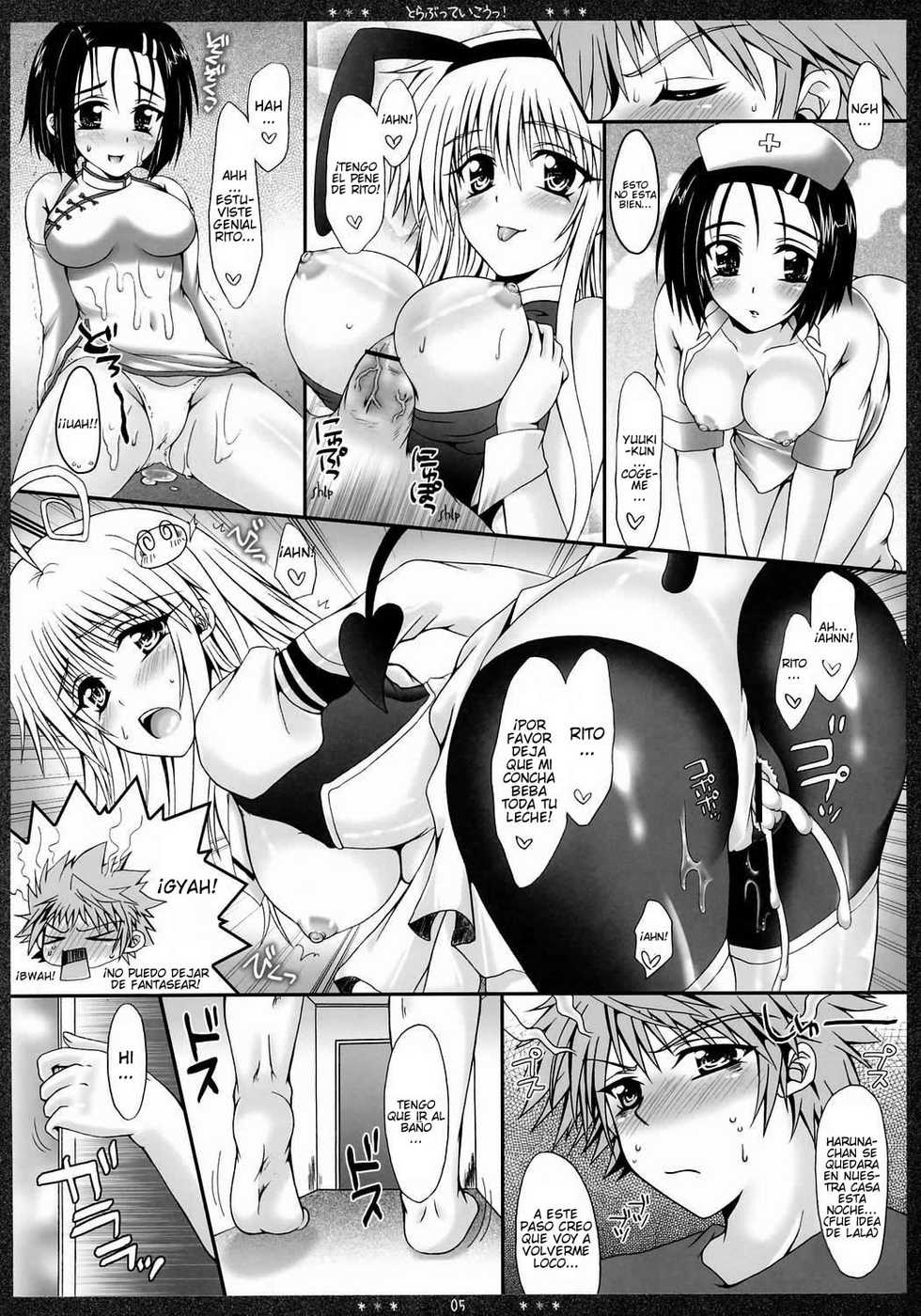 (C71) [HAPPY WATER (Kizaki Yuuri)] To LOVEtte Ikou! (To Love-ru) [Spanish] [Javiert239] - Page 4
