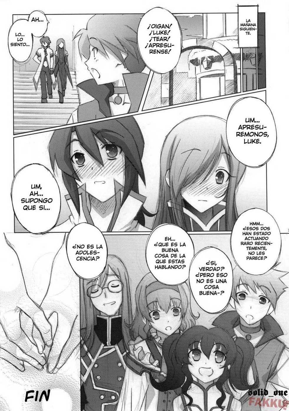 (C70) [Mahirutei (Izumi Mahiru)] Melon ni Melon Melon (Tales of the Abyss) [Spanish] - Page 23