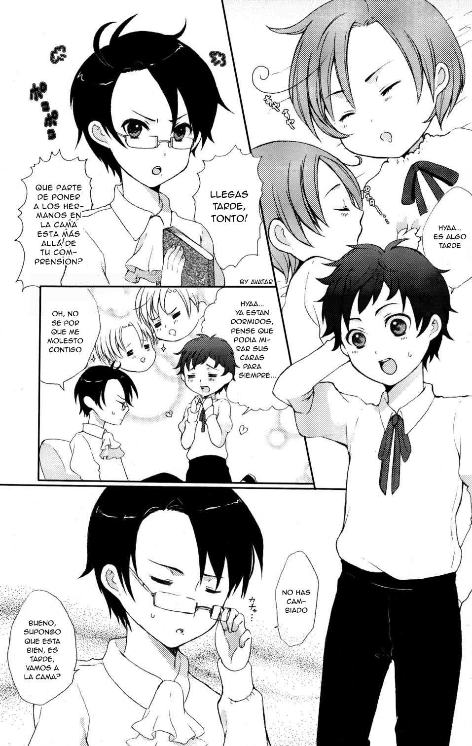 (Shota Scratch 10) [29Jill, nmtk (Niku Jill, Toya Mayu)] Shota Bun Ecchi (Axis Powers Hetalia) [Spanish] [Avatar] - Page 5