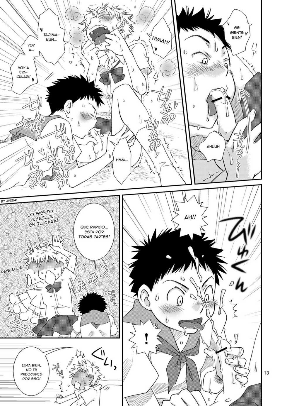 (Shota Scratch 4) [Blue Drop (Guri)] Tennen Shikou (Ookiku Furikabutte) [Spanish] [Avatar-kun] - Page 13