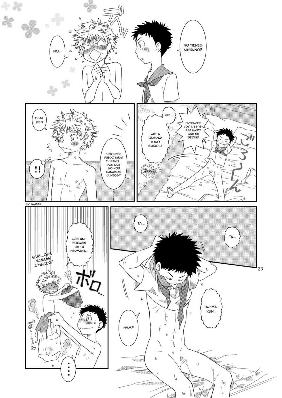 (Shota Scratch 4) [Blue Drop (Guri)] Tennen Shikou (Ookiku Furikabutte) [Spanish] [Avatar-kun] - Page 23