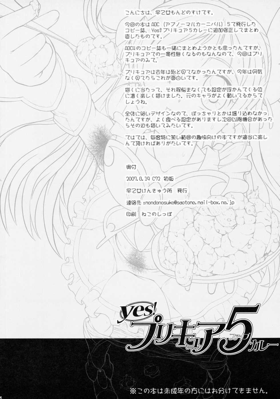 (C72) [SAOTOME-Laboratory (Saotome Mondonosuke)] Yes! PRECURE-5 Curry (Yes! Precure 5) - Page 13