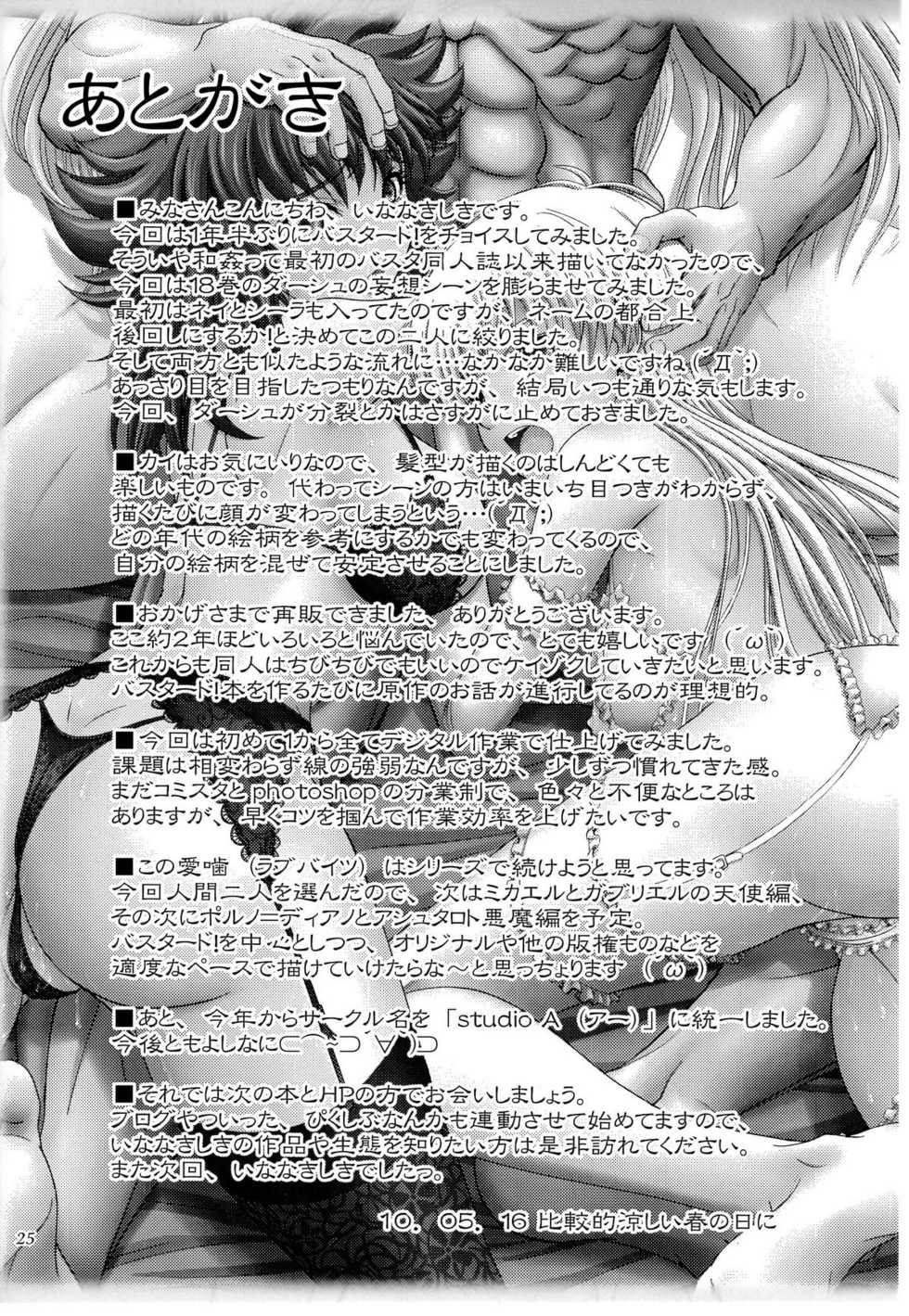 (COMIC1☆04) [studio A (Inanaki Shiki)] Love Bites (Bastard!) - Page 24