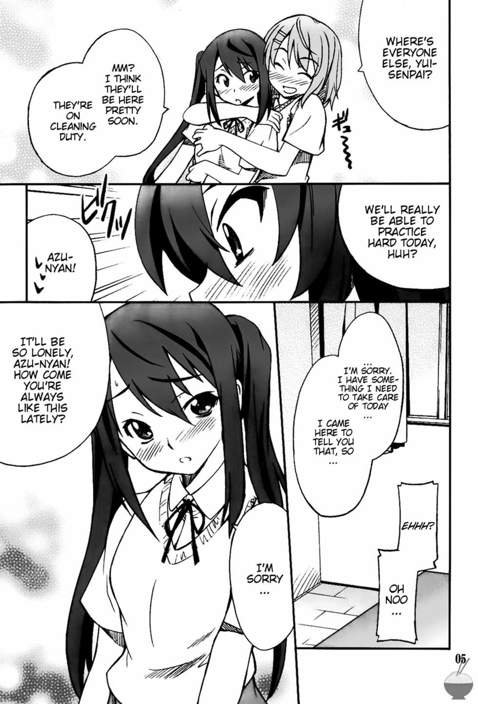 (COMIC1☆4) [P-FOREST (Hozumi Takashi)] Houkago XXX Time (K-ON!) [English] [Soba-Scans] - Page 5