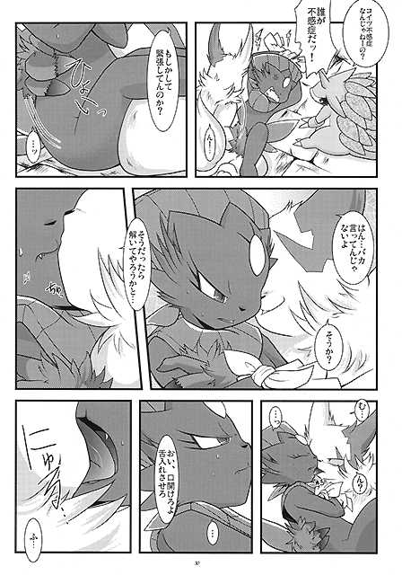 (Fur-st) [BLACK FANG (Ryoutani Kana)] Manyu Sama ga Are ya Kore ya to Sareru Hon (Pokémon) - Page 30
